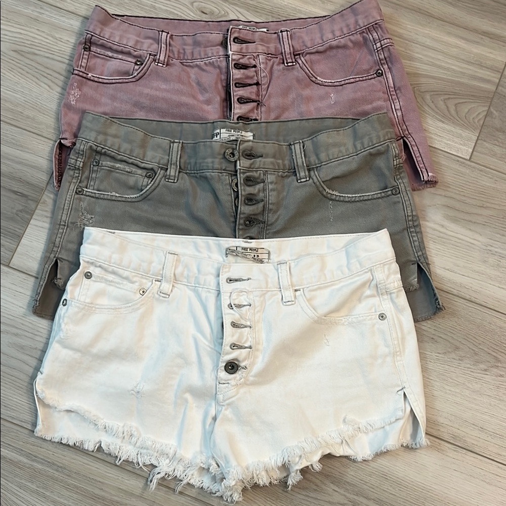 Set of 3 FP Runway cutoff shorts